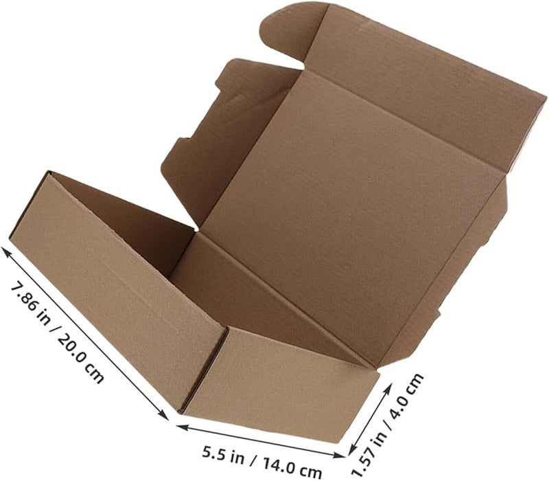 Homoyoyo 10 Pack Brown Kraft Corrugated Cardboard Mailer Boxes Easy Assembly For Business Shipping - Image 2